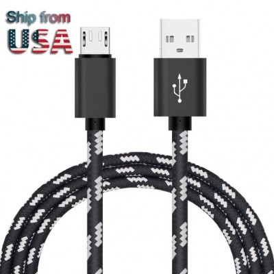 USA Free Shipping New product 1M CE certification high speed nylon braided micro usb data cables for android smart phone